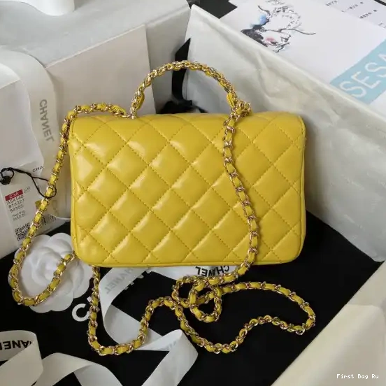 First Bag Ru TOP CHANEL WITH BAG FLAP HANDLE-18CM 0518